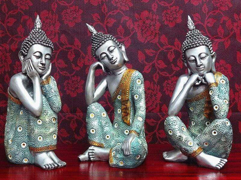 Statue Bouddha<br> assis au repos - [variant_title]