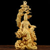 Statue Bouddha bois fait main - [variant_title]