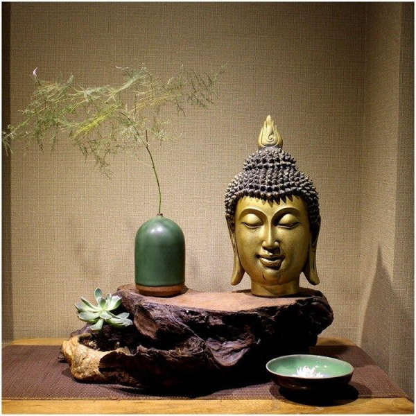 Statue Bouddha<br> Tête de Bouddha Bronze - [variant_title]