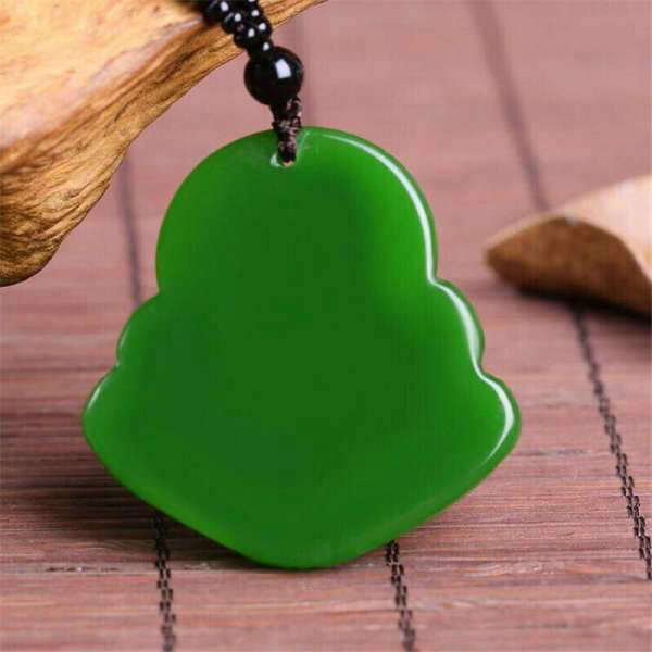 Pendentif Bouddha<br> Jade naturelle Bouddha Rieur - [variant_title]