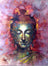 Tableau Bouddha peinture Aquarelle méditation - 20x30cm