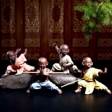 Statue Bouddha Kung Fu<br> Moine Bouddhiste - [variant_title]