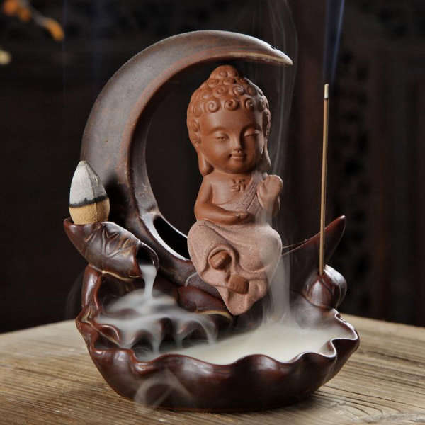 Porte Encens Caricature Bouddha de Protection | Univers Bouddha