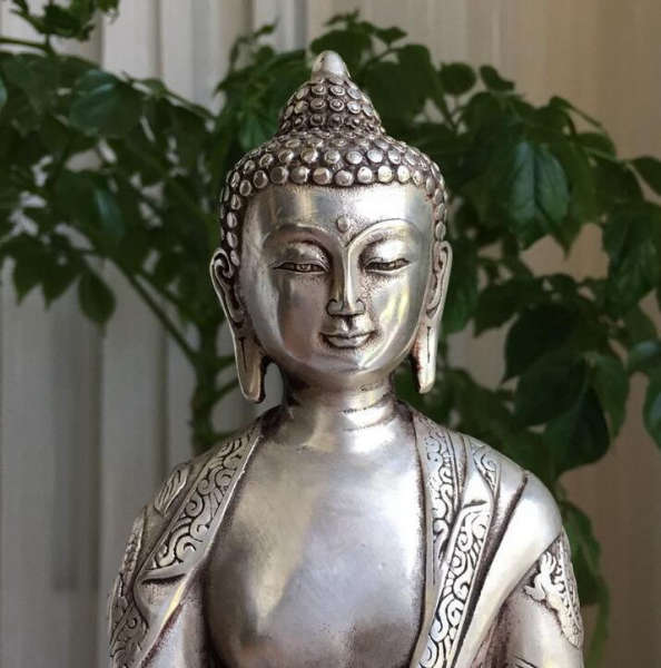 Statue Bouddha<br> assis de médecine - [variant_title]