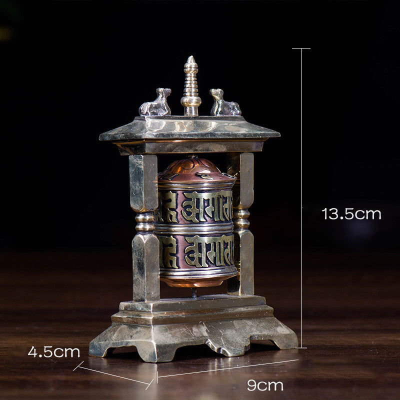 Prayer wheel <br> Tibet Bronze plated