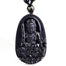Pendentif Bouddha<br> Obsidienne noire - 3
