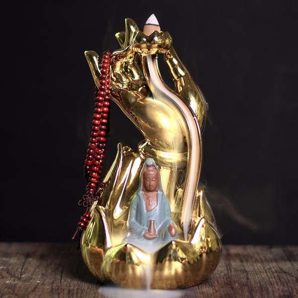 Porte Encens Bouddha<br> Main de Bouddha dorée - [variant_title]