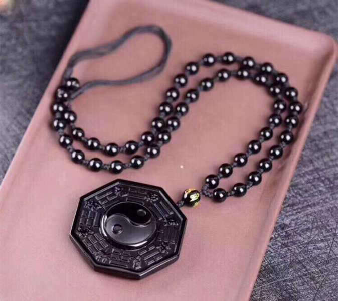 Pendentif Bouddha<br> Obsidienne Yin Yang - [variant_title]