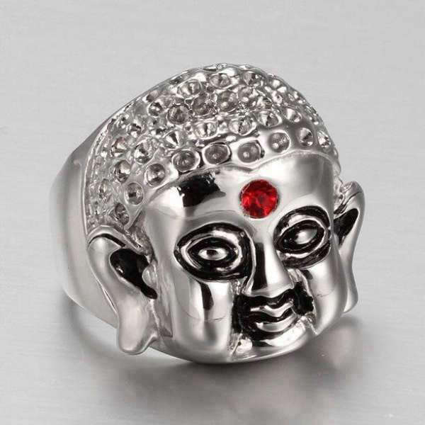 Bague Bouddha<br> Visage du Bouddha Rubis - [variant_title]