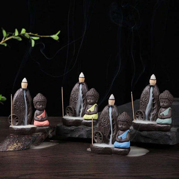 Porte Encens Bouddha position du lotus | Univers Bouddha