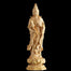 Statue Bouddha<br> et Bodhisattva debout en bois - Mahāsthāmaprāpta / 20cm