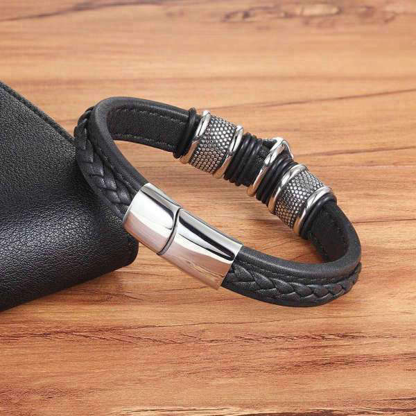 Bracelet Bouddha<br> Tête de Bouddha cuir - [variant_title]