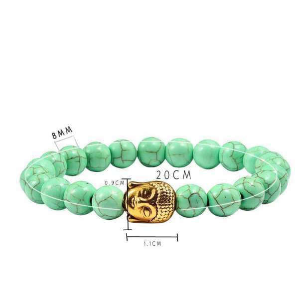 Bracelet Bouddha<br> Turquoise naturelle - [variant_title]