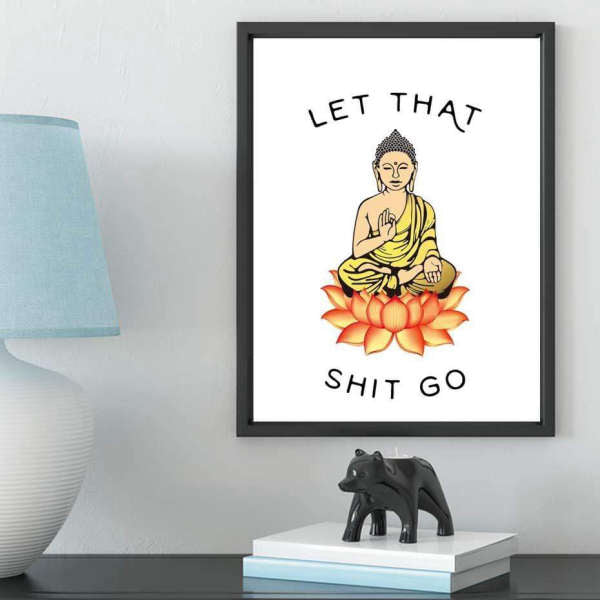 Tableau Bouddha<br> Citation humoristique - [variant_title]