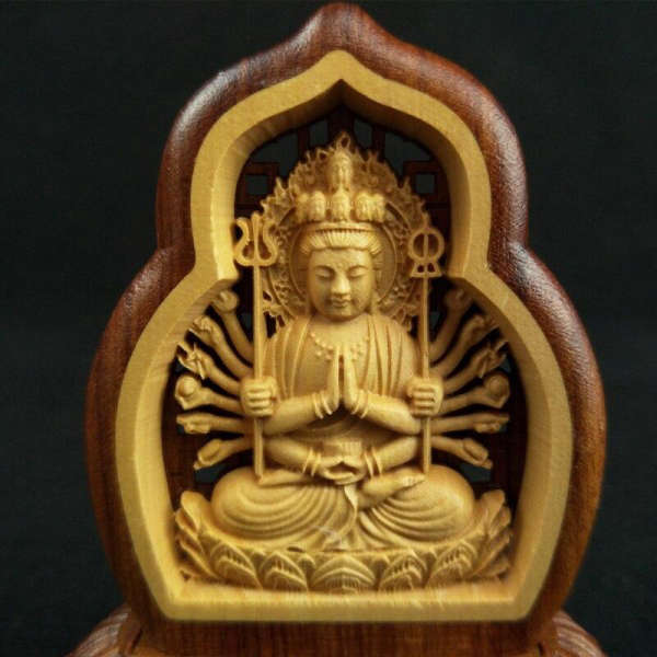 Statue Bouddha<br> Double face Bouddha Avalokiteshvara - [variant_title]