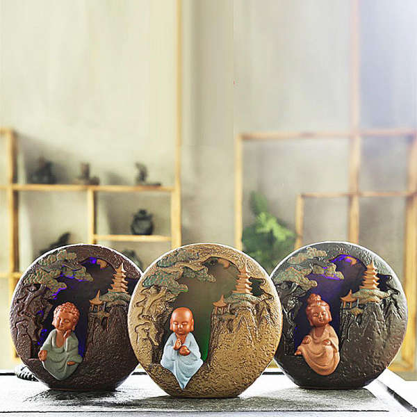 Porte Encens Bouddha<br> Temple Bouddhiste LED - [variant_title]