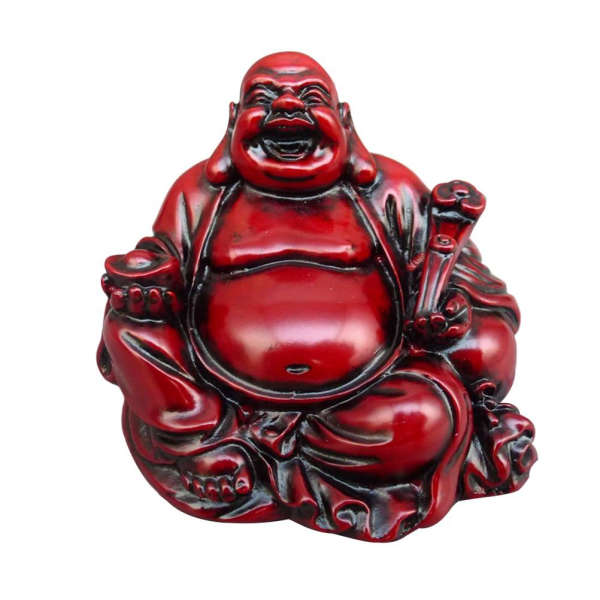 Statue Bouddha<br> Bouddha rieur rouge - [variant_title]