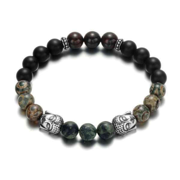 Bracelet Bouddha<br> Agate Noire - [variant_title]