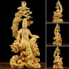 Statue Bouddha bois fait main - [variant_title]