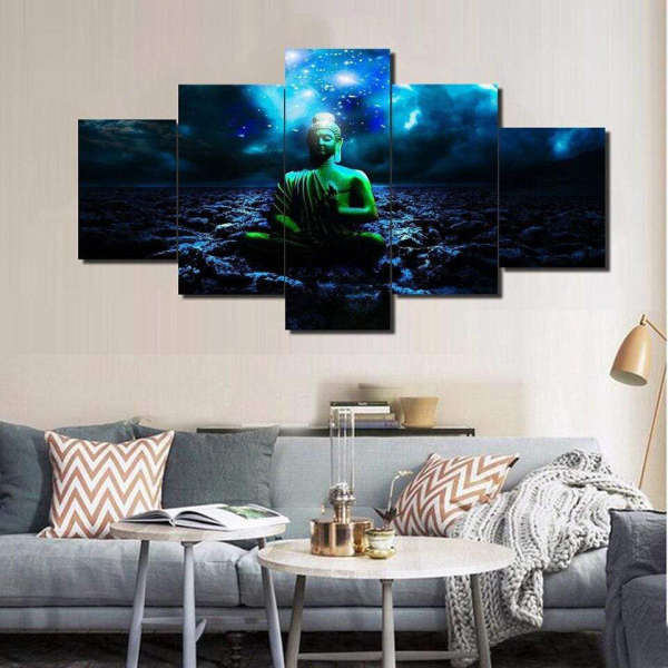 Tableau Bouddha<br> Bouddha de méditation univers - [variant_title]