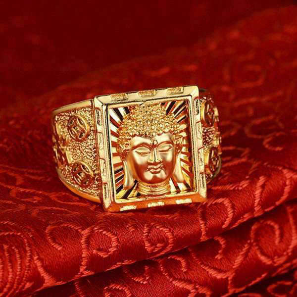 Bague Bouddha Or<br> Visage du Bouddha - [variant_title]