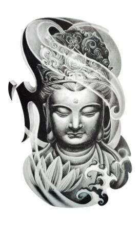 Tatouage Bouddha<br> Méditation Lotus - Méditation
