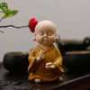 Statue Bouddha rieur<br> Caricature coloré - Jaune
