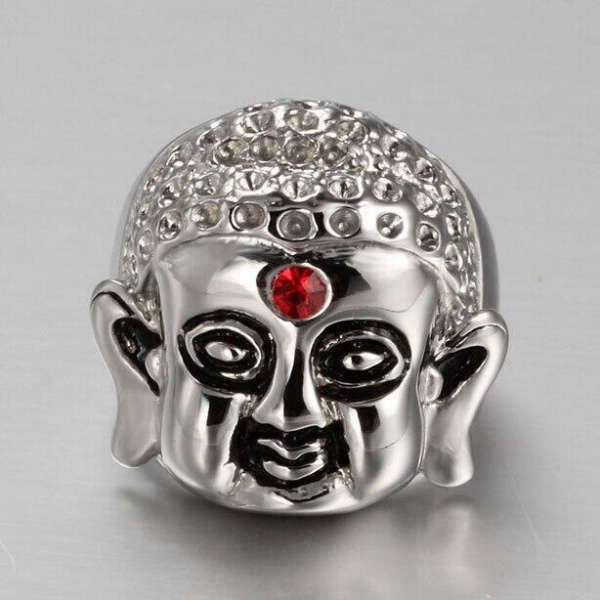 Bague Bouddha<br> Visage du Bouddha Rubis - [variant_title]