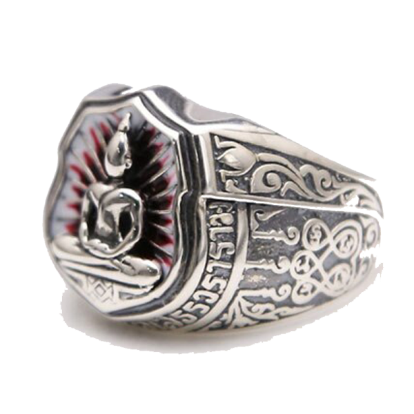 Bague Bouddha argent<br> Position du Lotus - [variant_title]