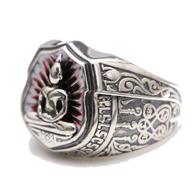 Bague Bouddha argent<br> Position du Lotus - [variant_title]