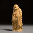 Statue Bouddha rieur debout en bois - [variant_title]