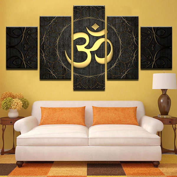 Tableau Bouddha<br> symbole OM doré - [variant_title]