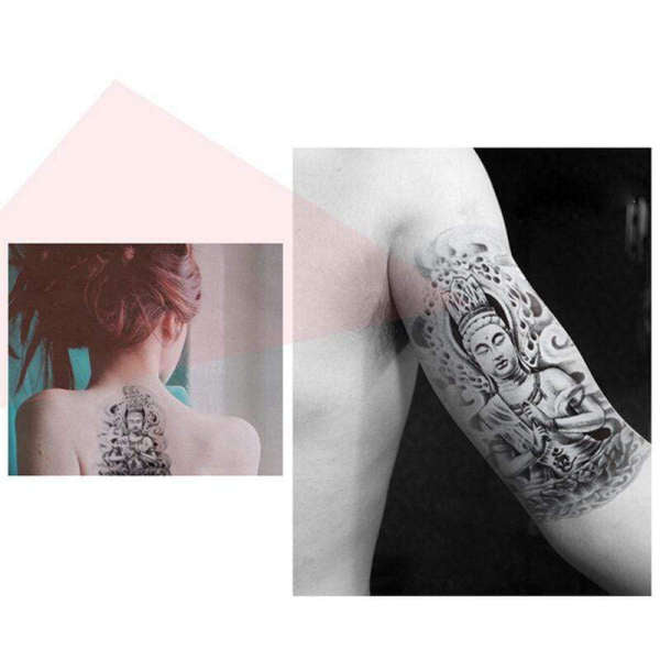 Tatouage Bouddha<br> Fleur de Lotus assis - [variant_title]