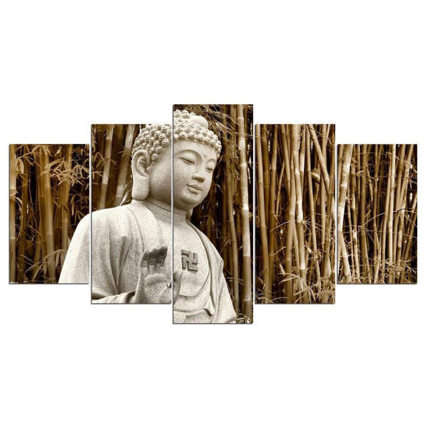 Tableau Bouddha<br> protecteur et Bambous - [variant_title]