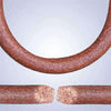 Bracelet Bouddha<br> Tête de Bouddha cuir véritable - Cuivre / 17cm