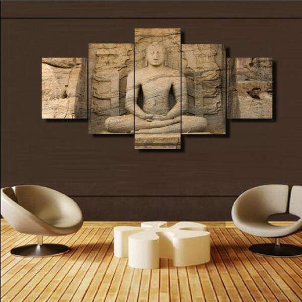 Tableau Bouddha<br> Statue Bouddha méditation - PETIT / Sans cadre