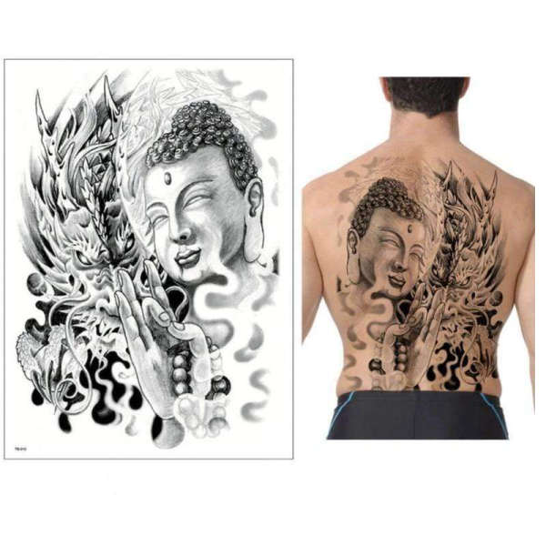 Tatouage Bouddha dos<br> Mudra Karana - [variant_title]