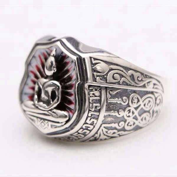 Bague Bouddha argent<br> Position du Lotus - [variant_title]