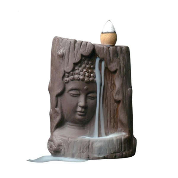 Porte Encens Visage du Bouddha gravé | Univers Bouddha