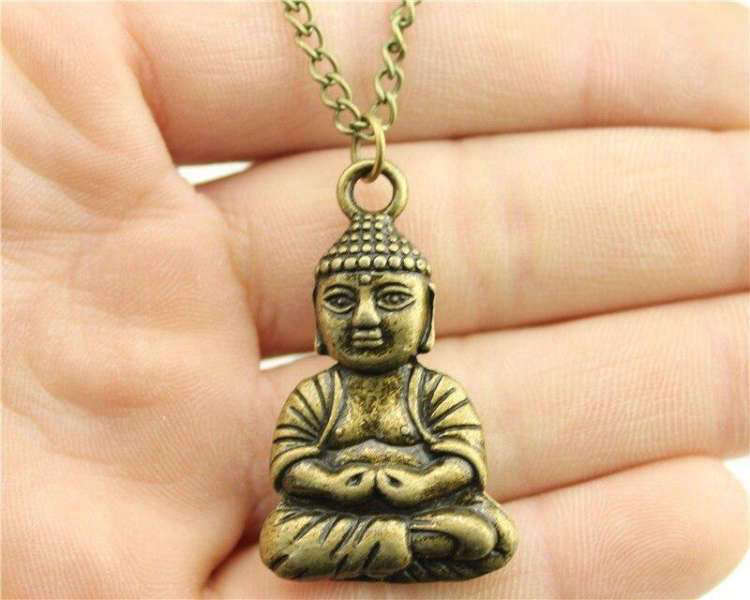 Pendentif Bouddha Or<br> Position du Lotus - [variant_title]