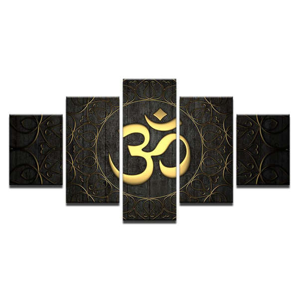 Tableau Bouddha<br> symbole OM doré - [variant_title]