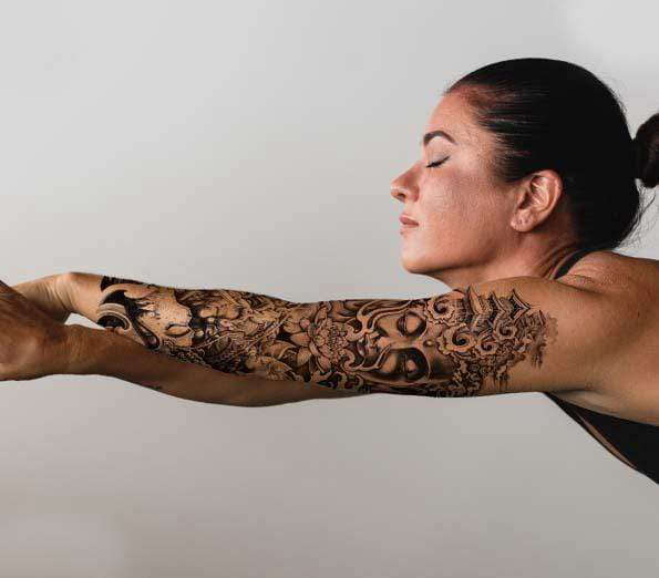 Tatouage Bouddha bras<br> Temple Bouddha Lotus - [variant_title]
