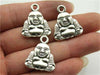Pendentif Bouddha argent<br> Bouddha rieur (lot de 3pcs) - [variant_title]