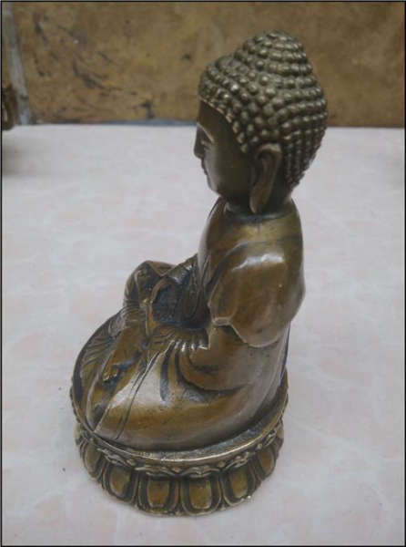 Statue Bouddha Shakyamuni<br> position du Lotus - [variant_title]