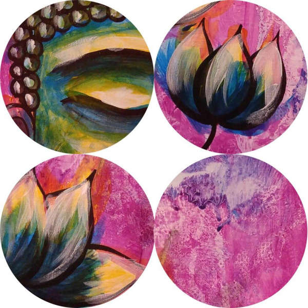 Tableau Bouddha <br>Lotus Rose - [variant_title]