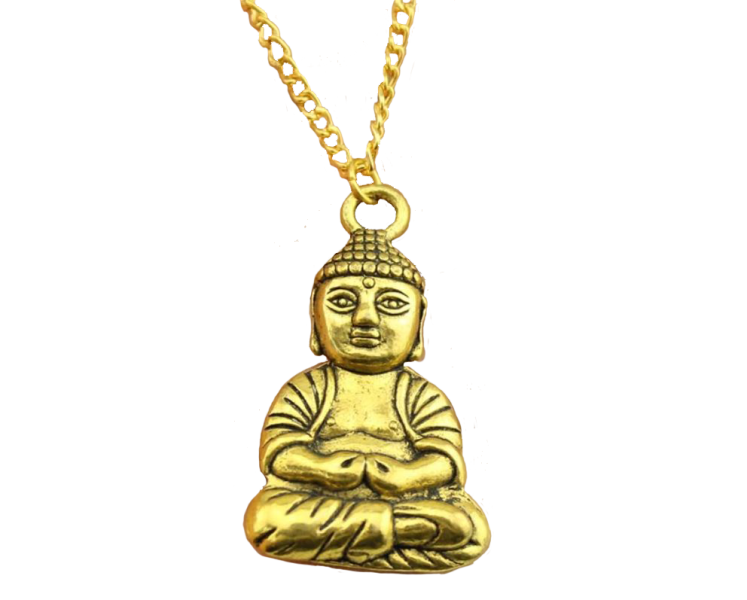 Pendentif Bouddha Or<br> Position du Lotus - [variant_title]