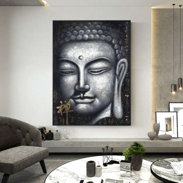 Tableau Bouddha Visage du Bouddha Graffiti - [variant_title]