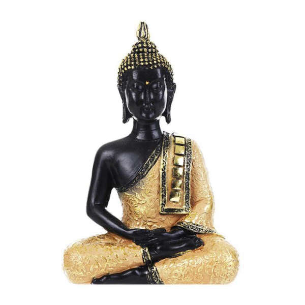 Statue Bouddha Or<br> position du Lotus - B