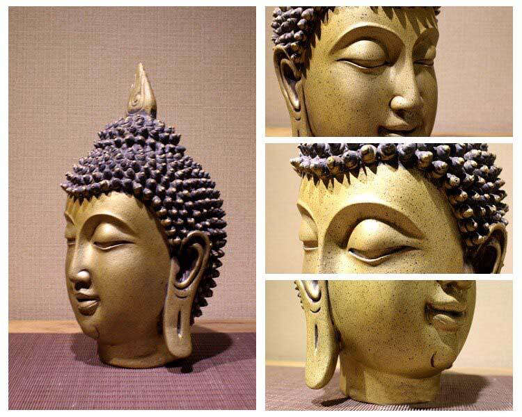 Statue Bouddha<br> Tête de Bouddha Bronze - [variant_title]