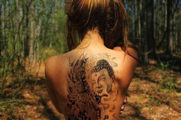 Tatouage Bouddha dos<br> Mudra Karana - [variant_title]